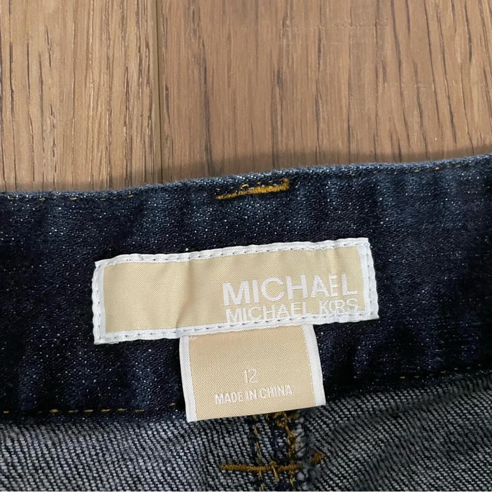 Michael Kors Low Rise Dark Denim Flare Jeans‎